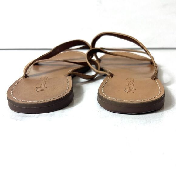 Madewell Womens Sz 8.5 M Tan Leather Slip On Slides Summer Comfort Casual Sandal - Picture 6 of 8